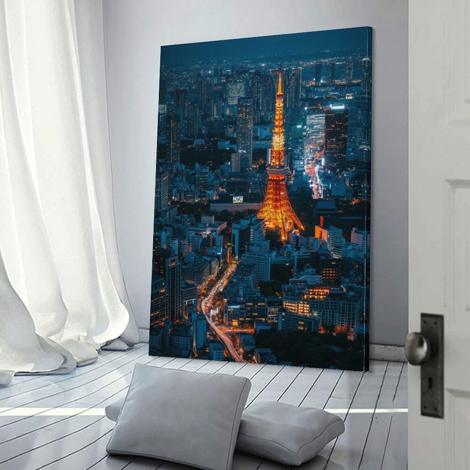 水晶絵　スカイツリー　東京　アートパネル　絵画　額縁　風景　ポスター　絵　写真 水晶絵 スカイツリー 東京 アートパネル 絵画 額縁 風景